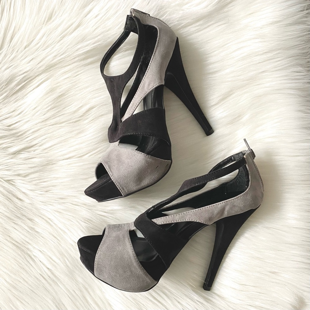 Black & Grey High Heels